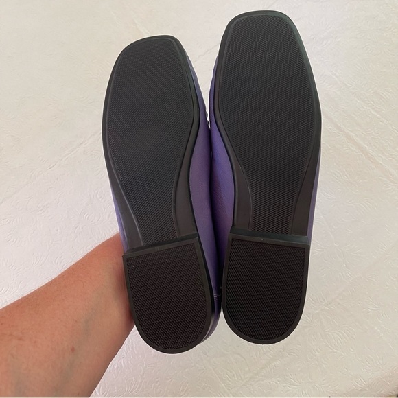 Valley Lane Gertrude Purple Leather Loafers Flats 9 1/2 - Picture 7 of 11